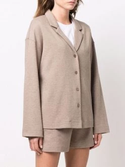 ( Nouvelle Collection ) 12 STOREEZ BEIGE Cardigan à Revers Crantés Femme -12 STOREEZ Soldes Magasin 17262997 37133308 600