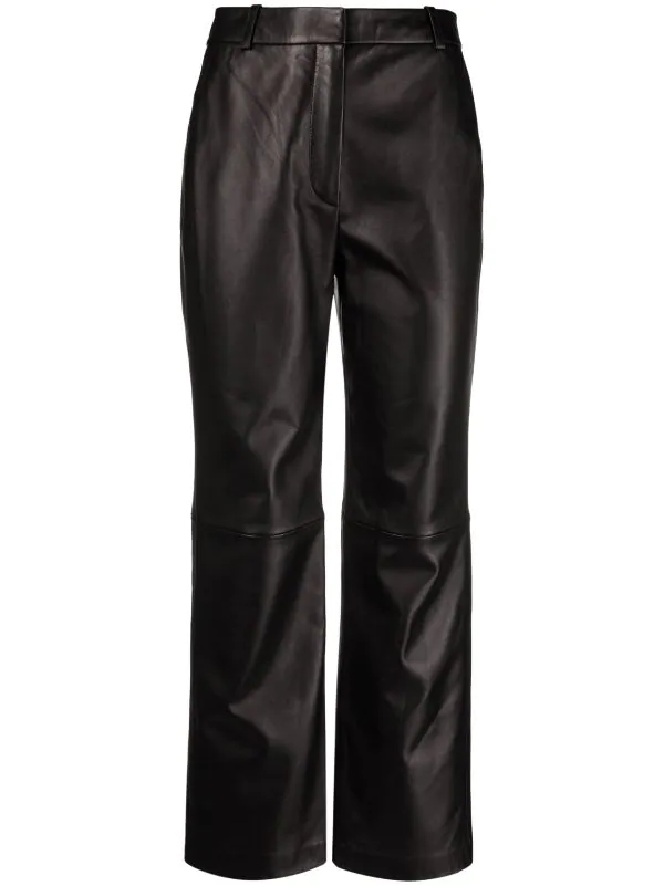 12 STOREEZ Pantalon Court En Cuir BLACK 1 12 STOREEZ Pantalon Court En Cuir BLACK