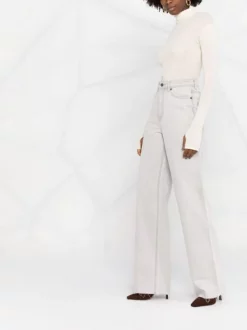 12 STOREEZ LIGHT GREY Jean Ample à Taille Haute Femme -12 STOREEZ Soldes Magasin 17264401 27870982 960f 47d0 8696 486faa5e7f77 600