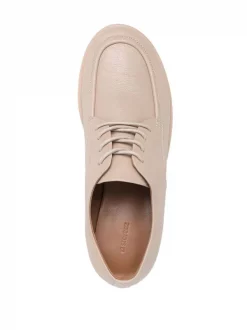 12 STOREEZ Derbies En Cuir Grainé LIGHT BEIGE -12 STOREEZ Soldes Magasin 17264404 35966505 600