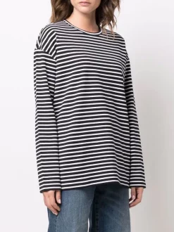 ( Nouvelle Collection ) 12 STOREEZ Haut Rayé En Coton Mélangé DARK BLUE -12 STOREEZ Soldes Magasin 17264407 37136510 600