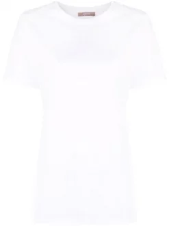 ( Nouvelle Collection ) 12 STOREEZ T-shirt En Coton à Manches Courtes WHITE