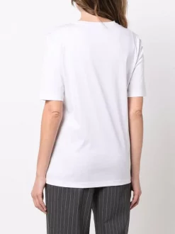 ( Nouvelle Collection ) 12 STOREEZ T-shirt En Coton à Col Rond WHITE -12 STOREEZ Soldes Magasin 17264413 37136929 600