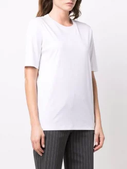 ( Nouvelle Collection ) 12 STOREEZ T-shirt En Coton à Col Rond WHITE -12 STOREEZ Soldes Magasin 17264413 37138457 600