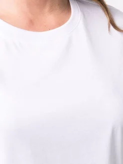 ( Nouvelle Collection ) 12 STOREEZ T-shirt En Coton à Col Rond WHITE -12 STOREEZ Soldes Magasin 17264413 37138458 600