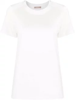 ( Nouvelle Collection ) 12 STOREEZ T-shirt En Coton à Manches Courtes MILK