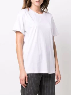 ( Nouvelle Collection ) 12 STOREEZ WHITE T-shirt Oversize En Coton Femme -12 STOREEZ Soldes Magasin 17265220 37155851 600
