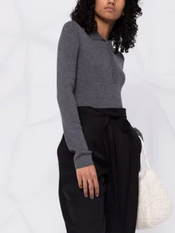 12 STOREEZ Polo En Laine Mérinos Dark Grey -12 STOREEZ Soldes Magasin 17312752 36980801 600