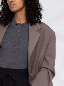 12 STOREEZ Polo En Laine Mérinos Dark Grey -12 STOREEZ Soldes Magasin 17312752 36980804 600