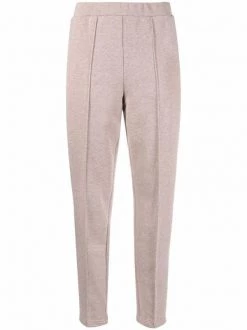 12 STOREEZ Pantalon Fuselé à Taille élastique BEIGE