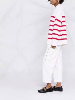 12 STOREEZ Pull Oversize à Rayures IVORY -12 STOREEZ Soldes Magasin 17313478 36960667 600