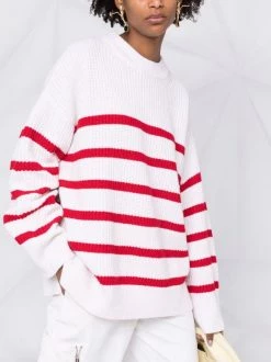 12 STOREEZ Pull Oversize à Rayures IVORY -12 STOREEZ Soldes Magasin 17313478 36961371 600