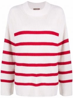 12 STOREEZ Pull Oversize à Rayures IVORY