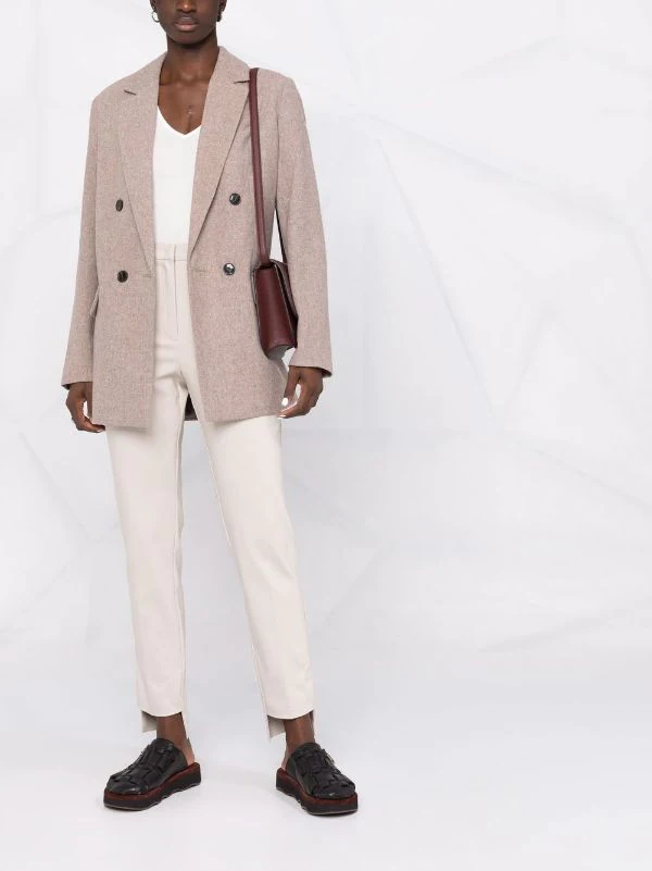 12 STOREEZ COFFEE Blazer à Boutonnière Croisée Femme 2 12 STOREEZ COFFEE Blazer à Boutonnière Croisée Femme – Image 2