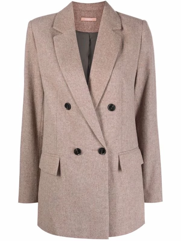 12 STOREEZ COFFEE Blazer à Boutonnière Croisée Femme 1 12 STOREEZ COFFEE Blazer à Boutonnière Croisée Femme