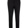 12 STOREEZ Pantalon Slim à Ourlet Asymétrique Femme