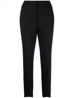 12 STOREEZ Pantalon Slim à Ourlet Asymétrique Femme