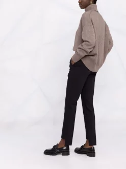 12 STOREEZ Pantalon Slim à Ourlet Asymétrique Femme -12 STOREEZ Soldes Magasin 17313482 36980333 600