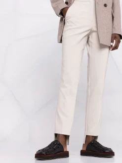 12 STOREEZ Pantalon à Ourlet Asymétrique CREAMY -12 STOREEZ Soldes Magasin 17313483 36960937 600