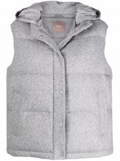 12 STOREEZ Gilet Matelassé à Capuche Femme