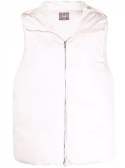12 STOREEZ IVORY Gilet Matelassé à Capuche Femme