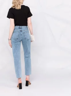 12 STOREEZ Jean Droit à Bords Francs Femme -12 STOREEZ Soldes Magasin 17314311 37264836 600