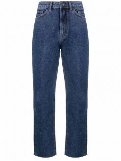 12 STOREEZ Jean à Coupe Droite Femme