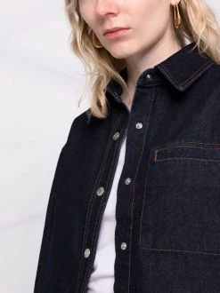 12 STOREEZ INDIGO Chemise En Jean à Manches Longues Femme -12 STOREEZ Soldes Magasin 17314315 37248566 600