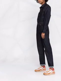 12 STOREEZ Combinaison En Jean à Manches Longues INDIGO -12 STOREEZ Soldes Magasin 17314316 37249120 600