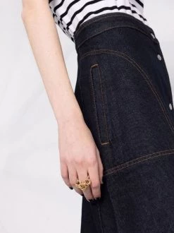 12 STOREEZ INDIGO Jupe Mi-longue à Coupe évasée Femme -12 STOREEZ Soldes Magasin 17314317 36902941 600