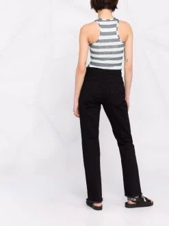 12 STOREEZ BLACK Jean à Coupe Droite Femme -12 STOREEZ Soldes Magasin 17314328 37246574 600