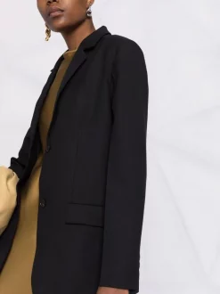 12 STOREEZ Blazer à Simple Boutonnage BLACK -12 STOREEZ Soldes Magasin 17315058 36979994 600