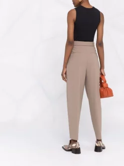 12 STOREEZ COFFEE Pantalon Fuselé à Plis Marqués Femme -12 STOREEZ Soldes Magasin 17315059 36961464 600