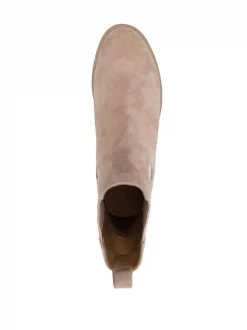 12 STOREEZ BEIGE Bottines Chelsea En Daim Femme -12 STOREEZ Soldes Magasin 17379670 36350028 600