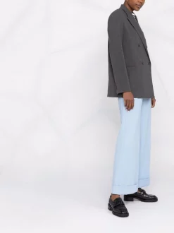 12 STOREEZ Blazer Croisé à Revers Pointus Femme -12 STOREEZ Soldes Magasin 17379742 37041553 600