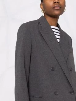 12 STOREEZ Blazer Croisé à Revers Pointus Femme -12 STOREEZ Soldes Magasin 17379742 37042120 600