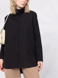 12 STOREEZ BLACK Blouse Manches-longues à Col Montant Femme -12 STOREEZ Soldes Magasin 17379745 37041790 600