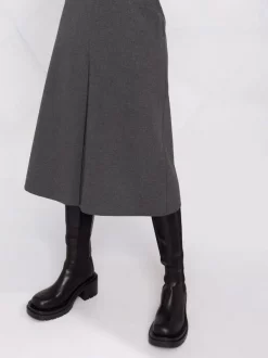 12 STOREEZ GREY Jupe Mi-longue Plissée Femme -12 STOREEZ Soldes Magasin 17379747 37067818 600