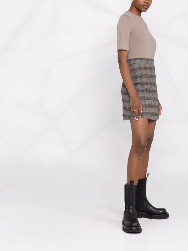 12 STOREEZ Jupe évasée à Carreaux MULTICOLOUR 6 12 STOREEZ Jupe évasée à Carreaux MULTICOLOUR – Image 6