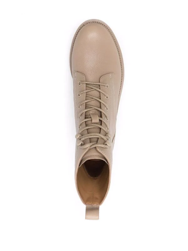 12 STOREEZ Bottines 35 Mm En Cuir BEIGE 4 12 STOREEZ Bottines 35 Mm En Cuir BEIGE – Image 4