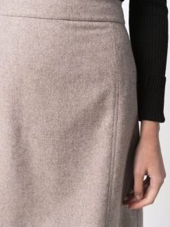 12 STOREEZ Minijupe à Détails De Coutures COFFEE -12 STOREEZ Soldes Magasin 17380037 36372440 600