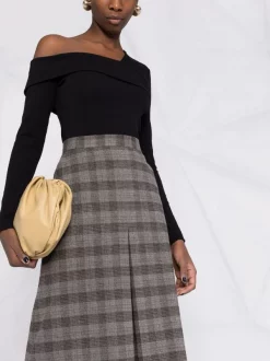 12 STOREEZ Jupe Mi-longue évasée à Carreaux Femme -12 STOREEZ Soldes Magasin 17380089 37041862 600