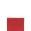 12 STOREEZ FIERY RED Porte-cartes En Cuir Grainé Femme