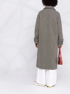 12 STOREEZ KHAKI Manteau Oversize En Laine Femme -12 STOREEZ Soldes Magasin 17424321 36947268 600