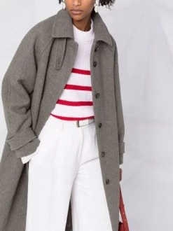 12 STOREEZ KHAKI Manteau Oversize En Laine Femme -12 STOREEZ Soldes Magasin 17424321 36947269 600