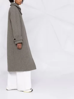 12 STOREEZ KHAKI Manteau Oversize En Laine Femme -12 STOREEZ Soldes Magasin 17424321 36948119 600