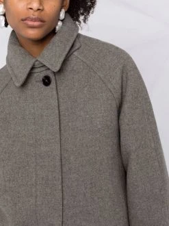 12 STOREEZ KHAKI Manteau Oversize En Laine Femme -12 STOREEZ Soldes Magasin 17424321 36948131 600