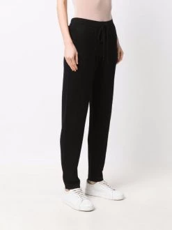 12 STOREEZ BLACK Pantalon De Jogging à Taille à Lien De Resserrage Femme -12 STOREEZ Soldes Magasin 17445418 37138408 600