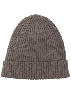 12 STOREEZ COFFEE Bonnet En Maille Nervurée Femme