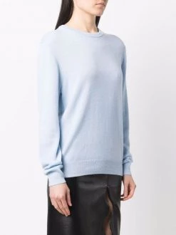 12 STOREEZ POWDER BLUE Pull En Cachemire à Col Rond Femme -12 STOREEZ Soldes Magasin 17445425 37138664 600